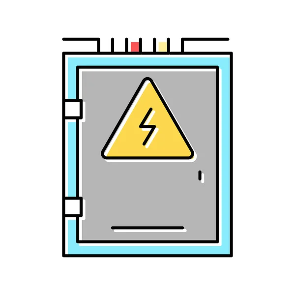 Elektrische doos kleur pictogram vector illustratie — Stockvector