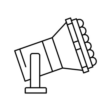 çok renkli lamba spot ışıkları çizgi simgesi çizimi