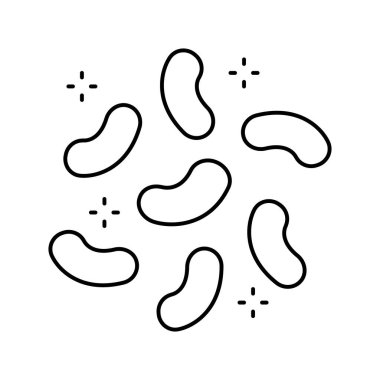 Marmelat şeker çizgisi ikon vektör çizimi