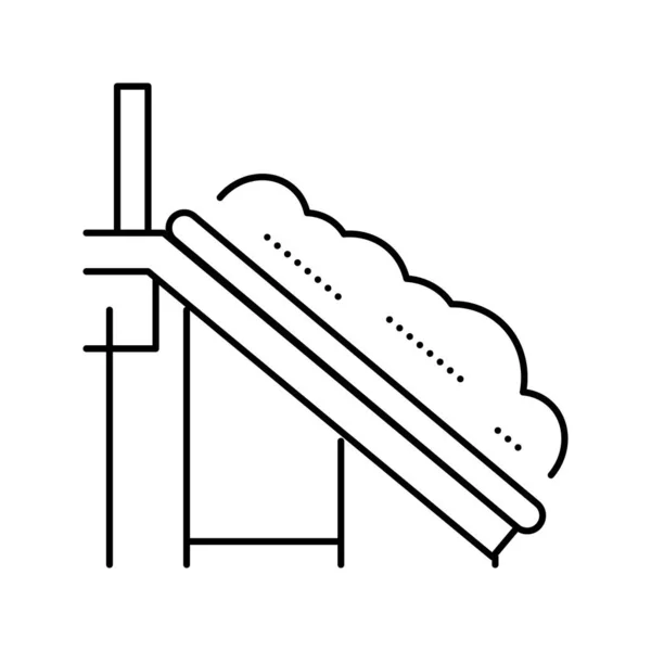 Sortering transportband linje ikon vektor illustration — Stock vektor