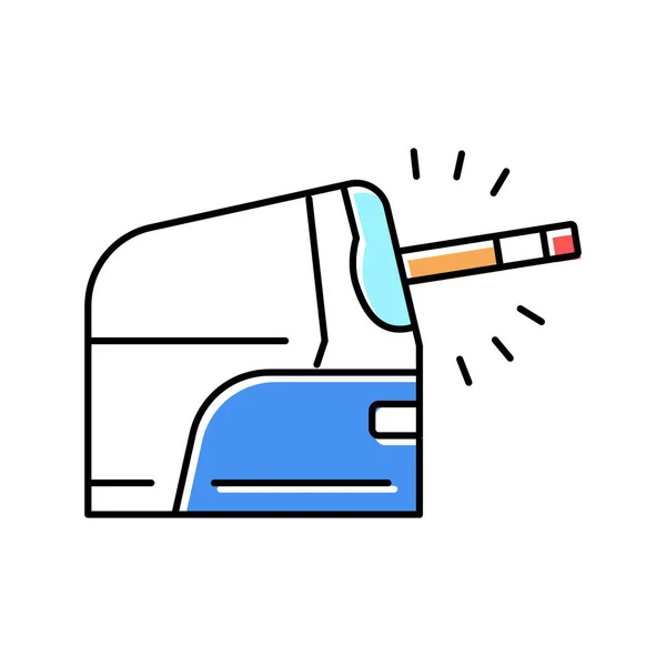 Pencil sharpener automatically color icon vector illustration — Vetor de Stock