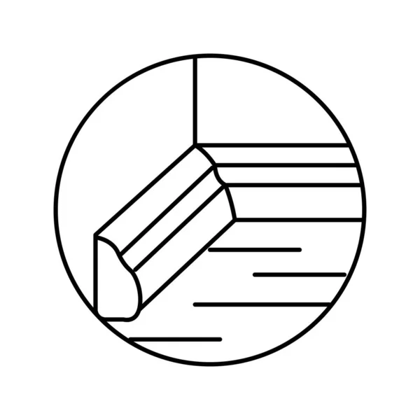Plinth accessory line icon vector illustration — Stockvektor