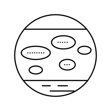 sayısal egzama çizgisi ikon vektör çizimi