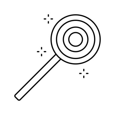 Çubuk çizgisi ikon vektör illüstrasyonunda şeker