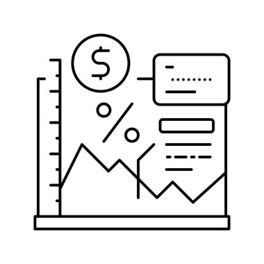 Ekonomi okulu ders çizgisi vektör illüstrasyonu