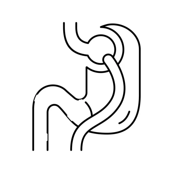 Laçage ligne bariatrique icône vectorielle illustration — Image vectorielle