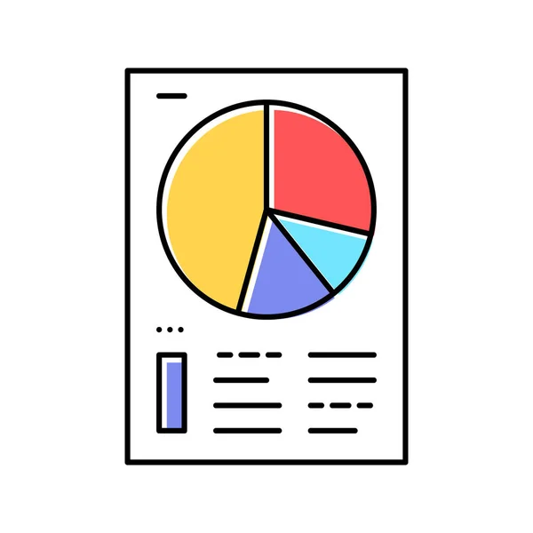 Documento filtro información color icono vector ilustración — Vector de stock