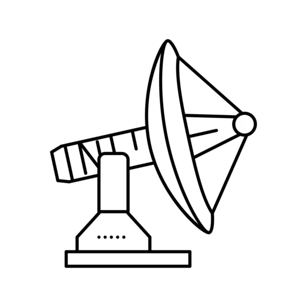 Estação telecomunicação linha ícone vetor ilustração —  Vetores de Stock