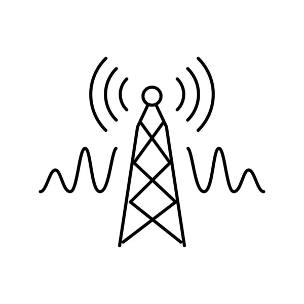 Telekommunikationstjänstens ikon vektor illustration — Stock vektor