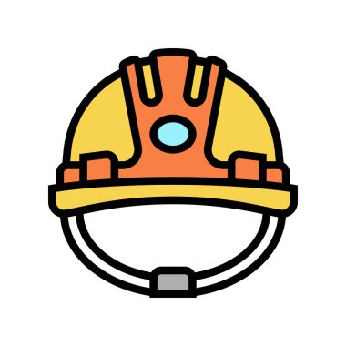 Kask oluşturucu renk ikonu vektör illüstrasyonu