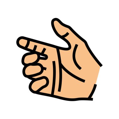 el rengi vektör illüstrasyonunu tut