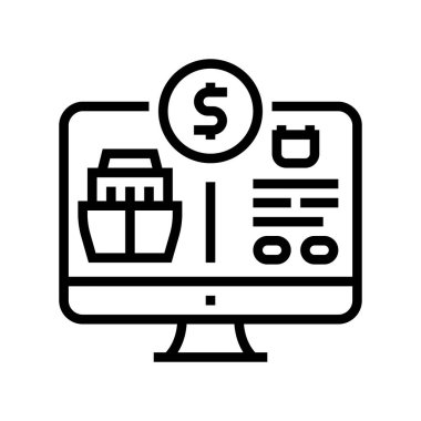 seyahat tatil planlayıcısı çizgisi ikon vektör çizimi