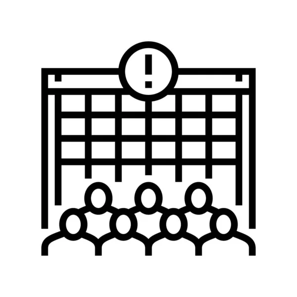 Ilustração consensual do vetor do ícone da linha de crime — Vetor de Stock