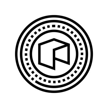 neo dijital para hattı ikon vektör çizimi