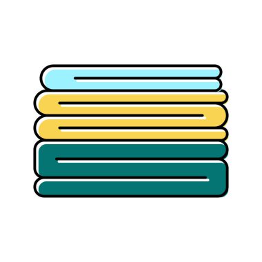 yığın tekstil rengi vektör illüstrasyonu