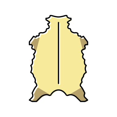 parşömen tüm cilt rengi vektör çizimi