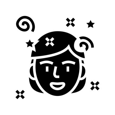 eğlenceli ruh hali simgesi vektör illüstrasyonu