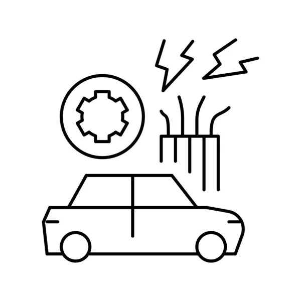 Elektrische Ausrüstung Reparatur Linie Symbol Vektor isoliert Abbildung — Stockvektor