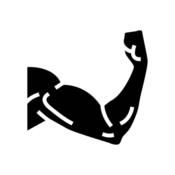 腕の筋肉のアイコンのベクトル図 — ストックベクタ