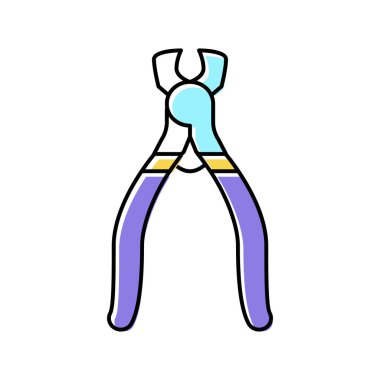 Daha keskin mücevher rengi ikon vektör illüstrasyonu