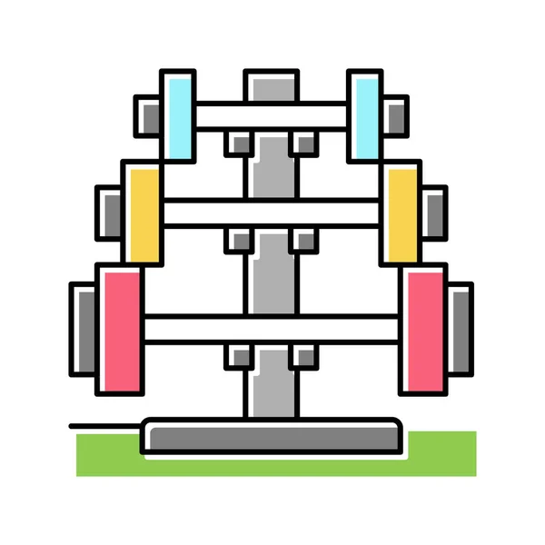 Barbell rack εικονογράφηση διάνυσμα εικονίδιο — Διανυσματικό Αρχείο