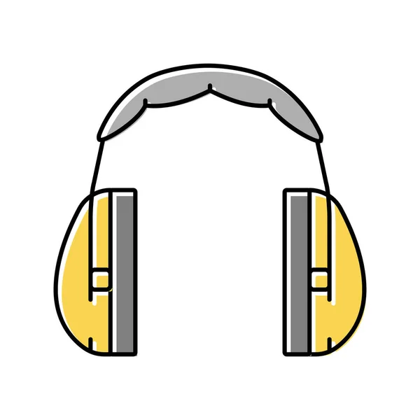 Ohrenschützer Farbe Symbol Vektor Illustration — Stockvektor