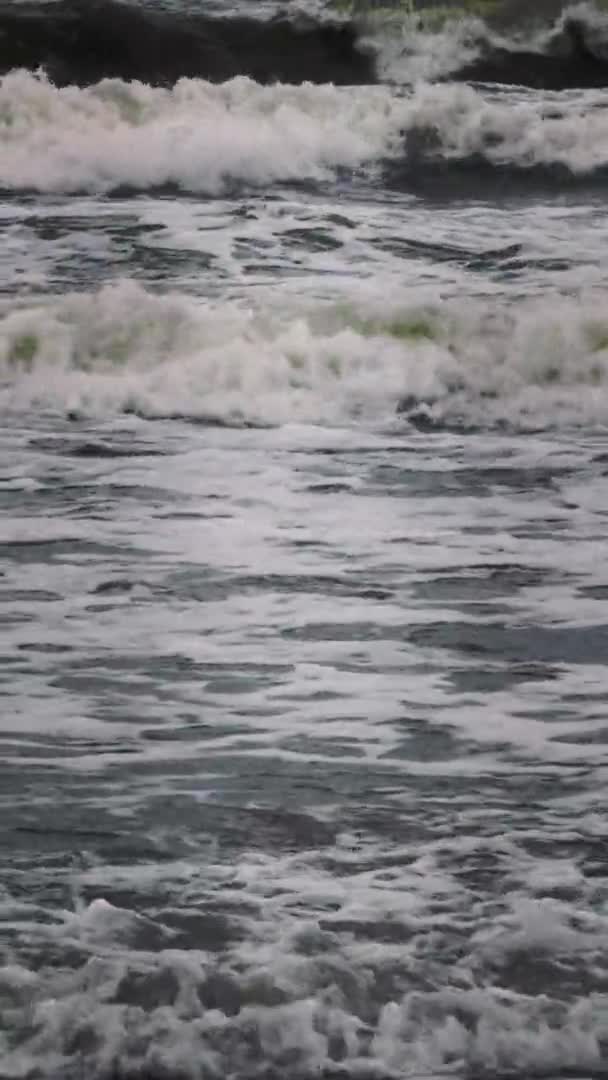 Rough Sea Waves Crashing — Stock video