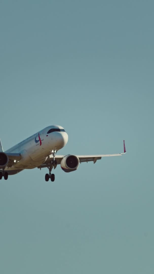 Airbus A320 Aterragem Neo — Vídeo de Stock