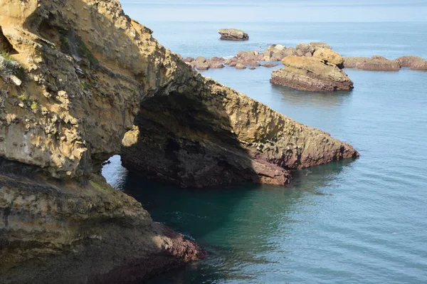 Dalgalar çekildi, Biarritz Biscay.