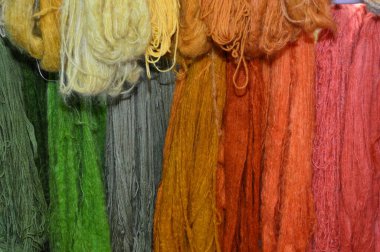 renkli yün örme için 