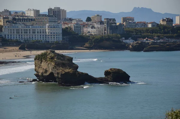 Marée Basse Sur Coût Biarritz — Photo