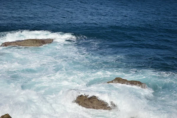 Marea Baja Costo Biarritz —  Fotos de Stock