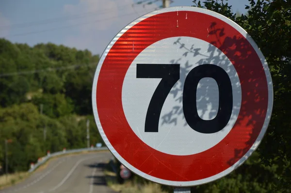 Speed Limit Sign Road Sign — Stockfoto