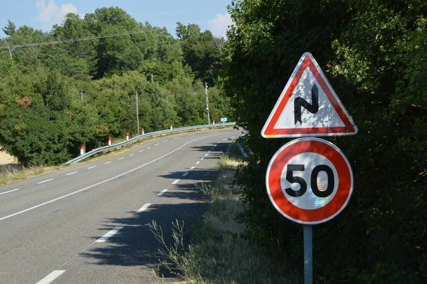 Speed Limit Sign Road Sign — Stockfoto