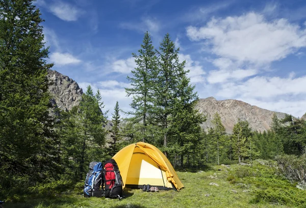 Um acampamento — Fotografia de Stock