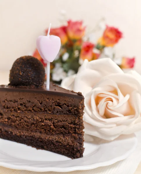 Любовный торт — стоковое фото