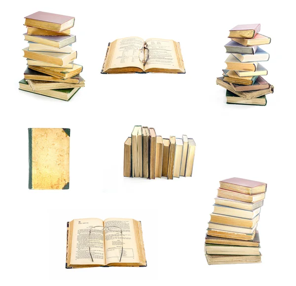 Libros antiguos collage —  Fotos de Stock