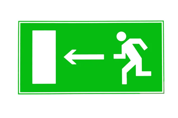 Direction of escape sign — Stock Photo, Image