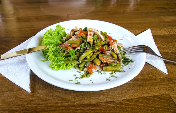 Meat salad — Stock Photo, Image