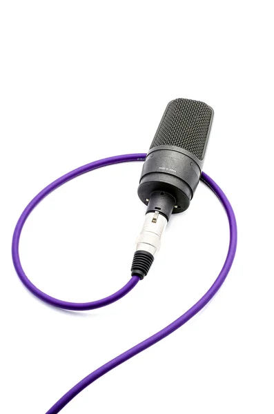 Microphone with wire — Stock Photo, Image