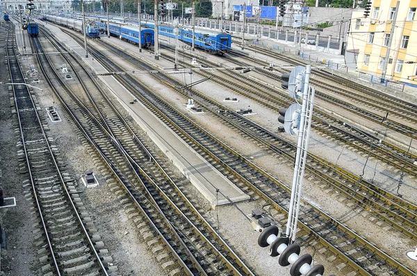 Railway junction — Stock Photo, Image