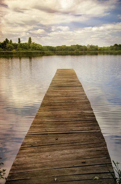 Lake in the evening — Stock Photo, Image