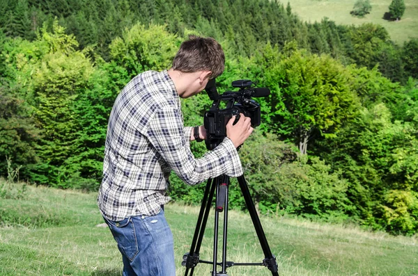 Video camera operator — Stock Photo, Image