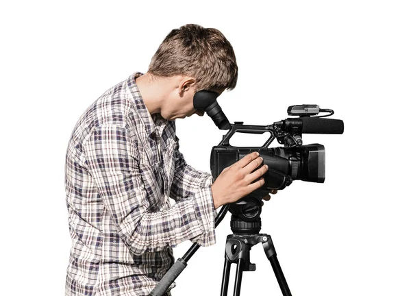 Operador de cámara de vídeo — Foto de Stock