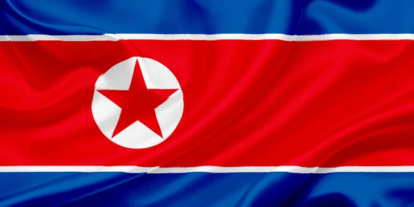 Bandera de Corea del Norte —  Fotos de Stock