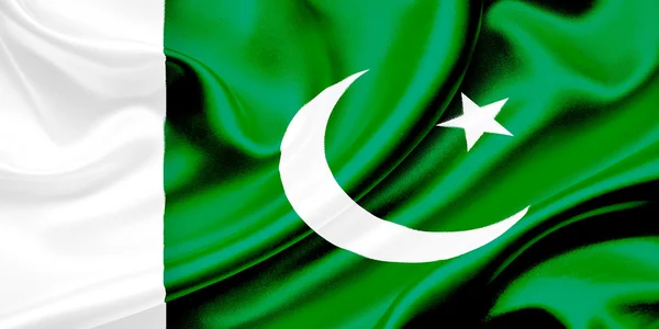 巴基斯坦国旗的 — 图库照片