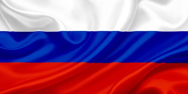 Flagga av ryska — Stockfoto