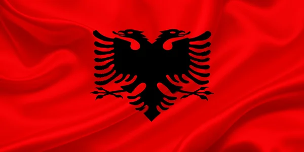 Flag of Albania — Stock Photo, Image