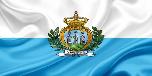 Flag of San Marino — Stock Photo, Image