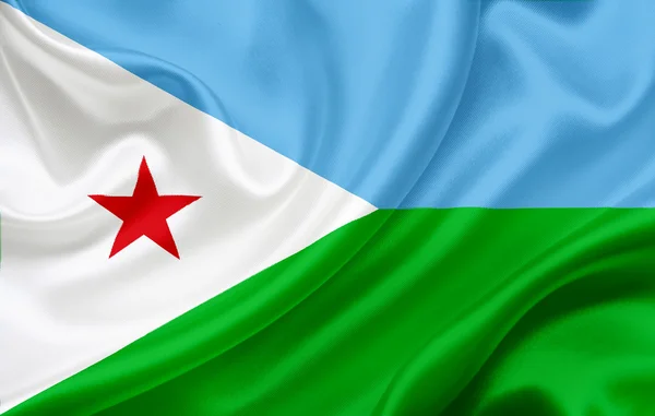 Flag of Djibouti — Stock Photo, Image